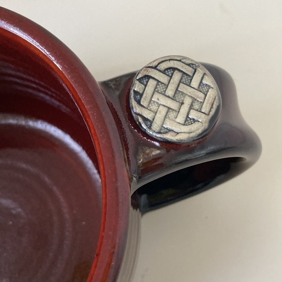 Celtic Knot David Clark Bonners Ferry Idaho mud slingers pottery coffee mug cup - Picture 7 of 12